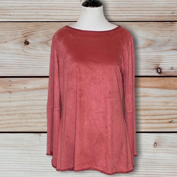 Soft Surroundings Beatrix faux suede tunic- Size Small - Picture 3 of 13